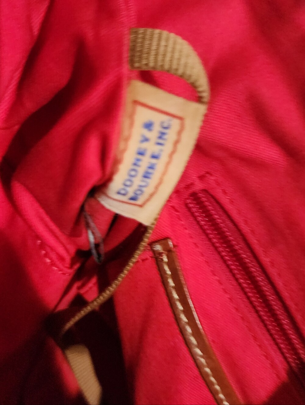 Dooney & Bourke Tan Leather Tote Bag - Picture 7 of 7